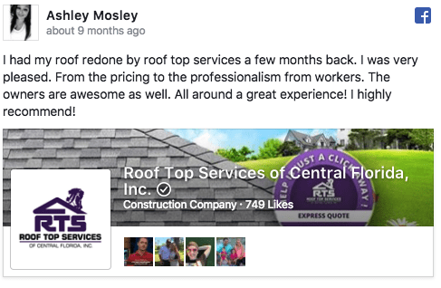 roof top services of central florida review